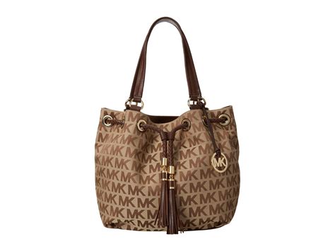 michael kors jet set item large gathered tote in beige|Michael Kors jet set large.